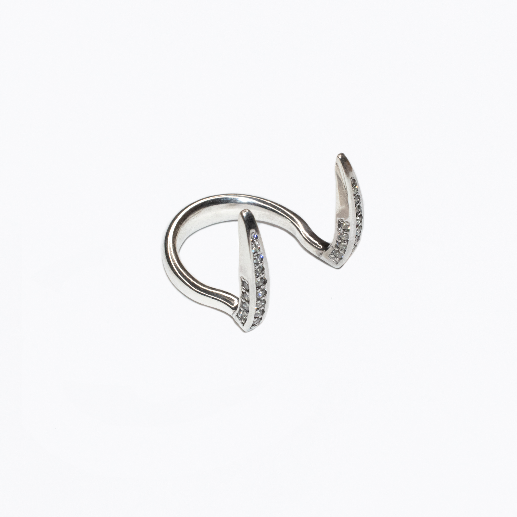 Encrusted Viper Fang Ring