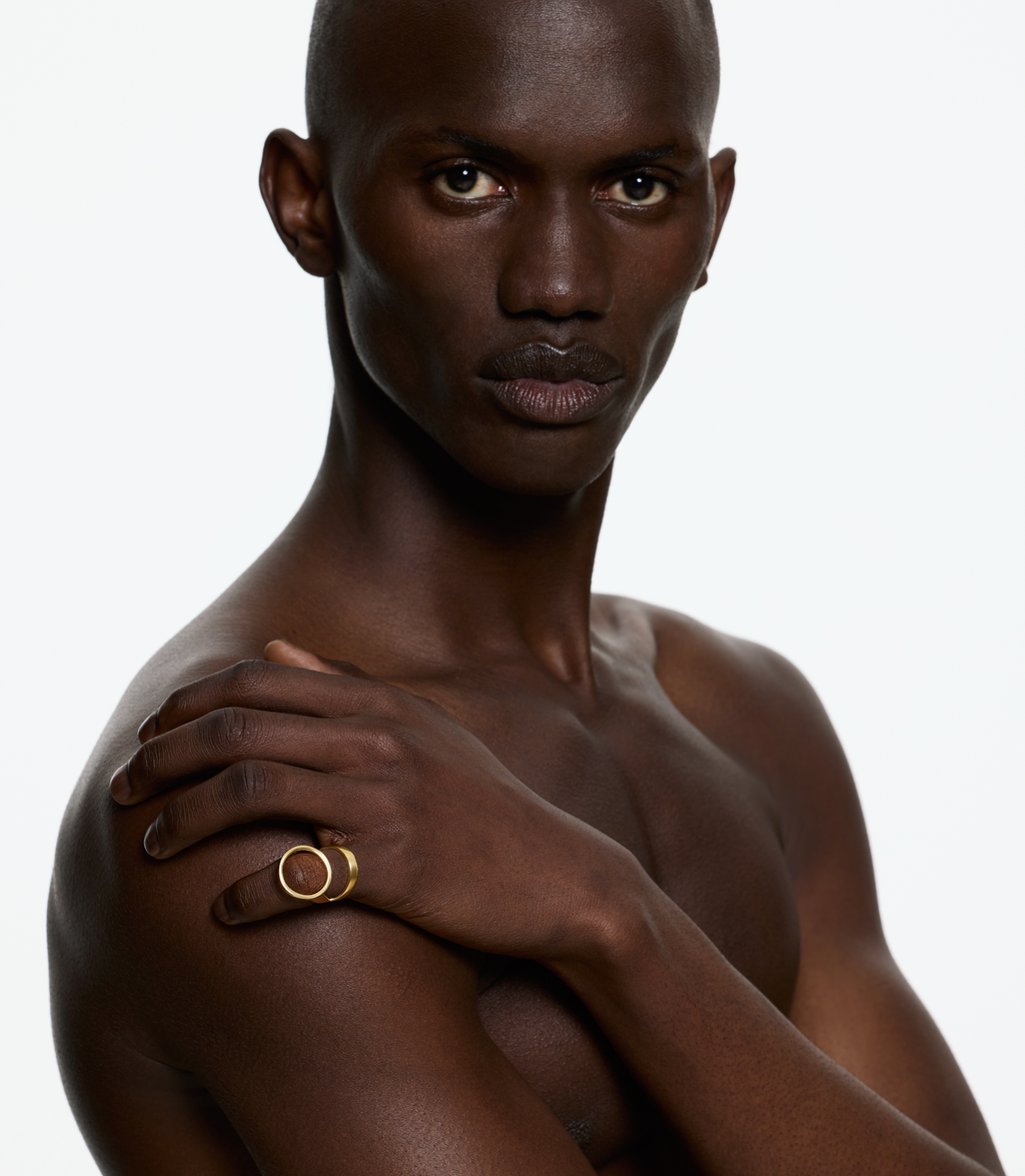 Halo Knuckle Ring - Gold Vermeil