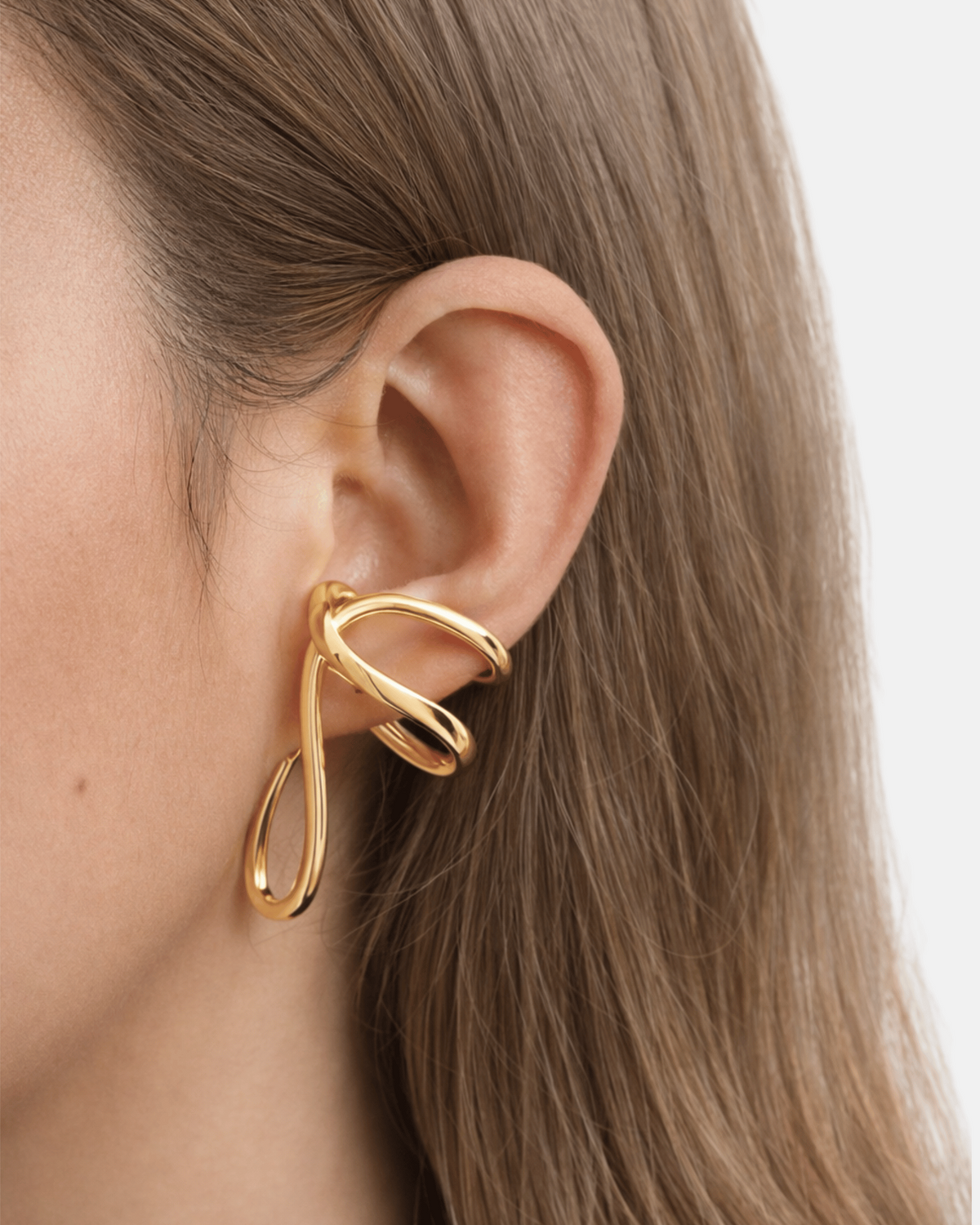 Space Warp Ear Cuff