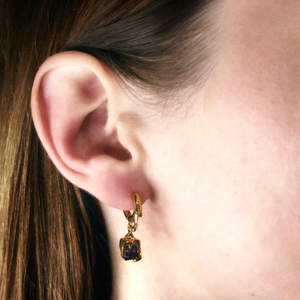 Nano Purple Melt Earring – Gold Vermeil