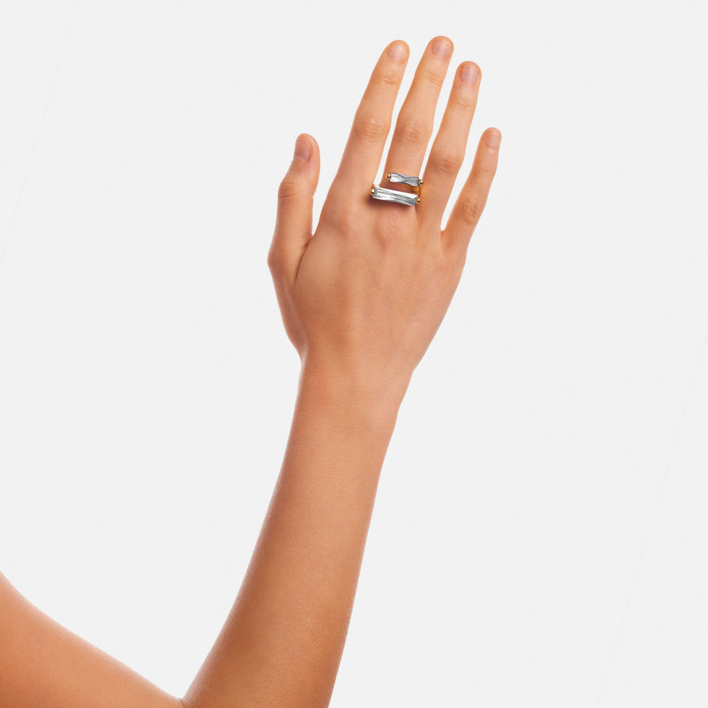 Clear Double Crystallized Ring – Gold Vermeil