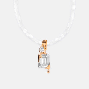 Clear Ocean Raver Melt Necklace – Gold Vermeil