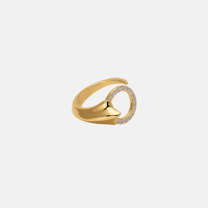 Encrusted Vessel Ring – Gold Vermeil