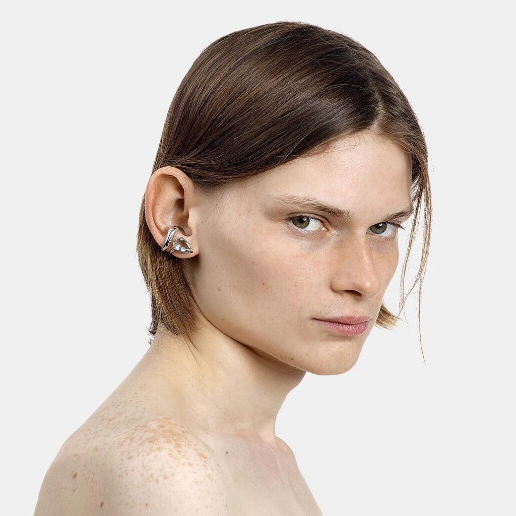 Alien Ear Cuff - Green Amethyst