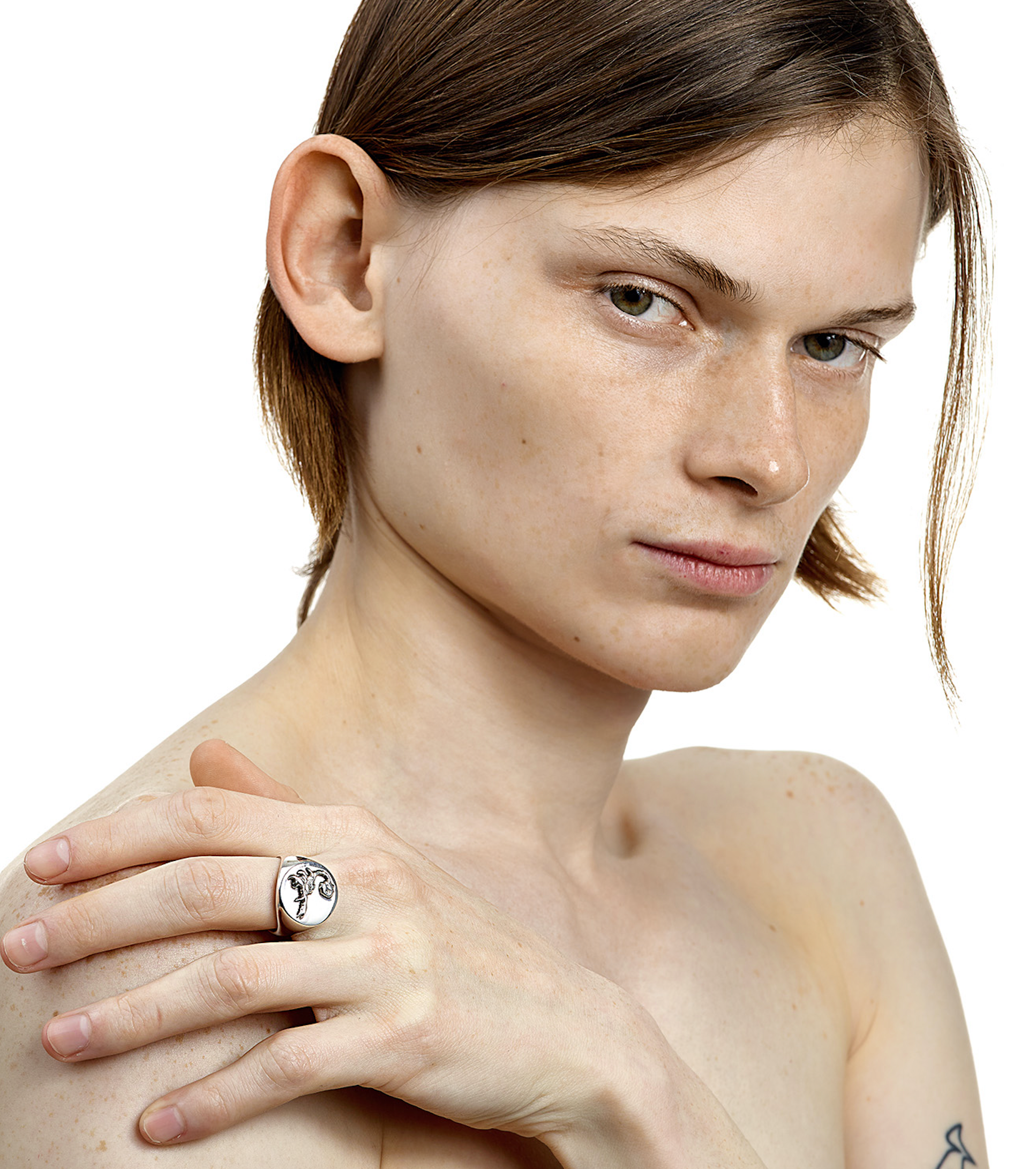 Hybrid Ring - Rhodium Vermeil