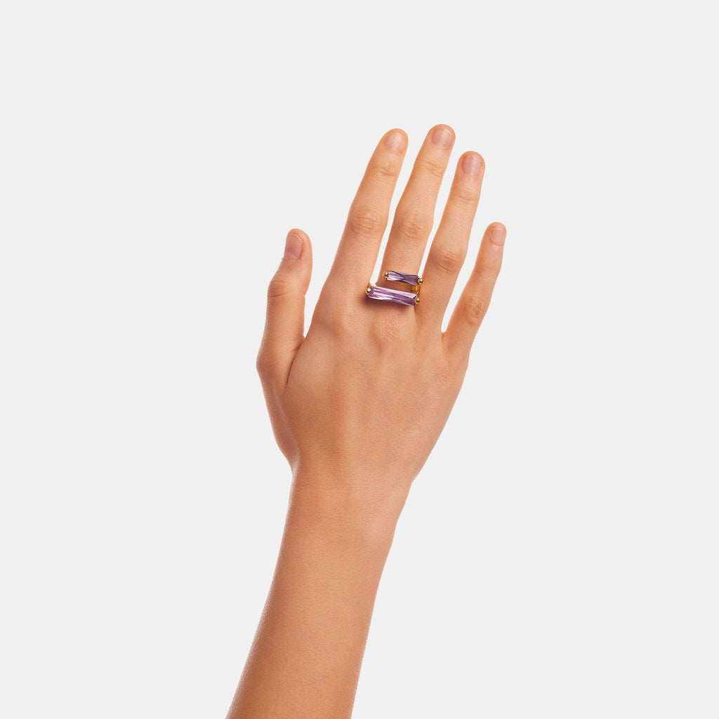 Lavender Double Crystallized Ring – Gold Vermeil