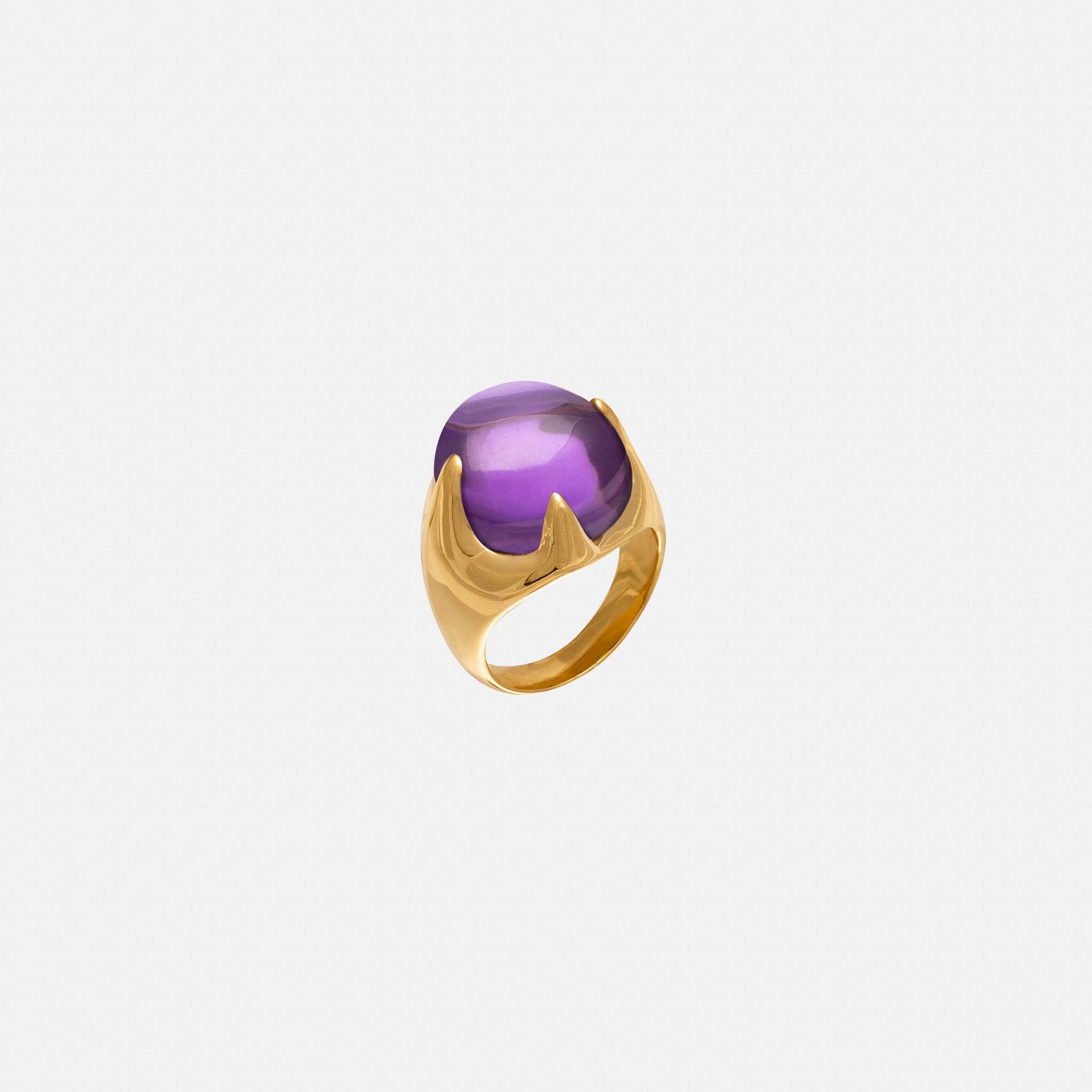 Lavender Mystic Ring – Gold Vermeil