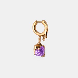 Nano Purple Melt Earring – Gold Vermeil