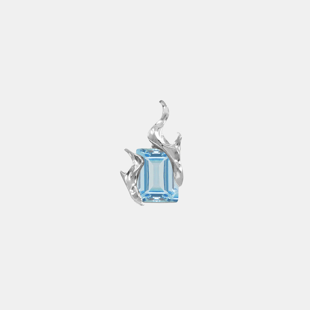 Nano Sky Flare Earring – Rhodium Vermeil