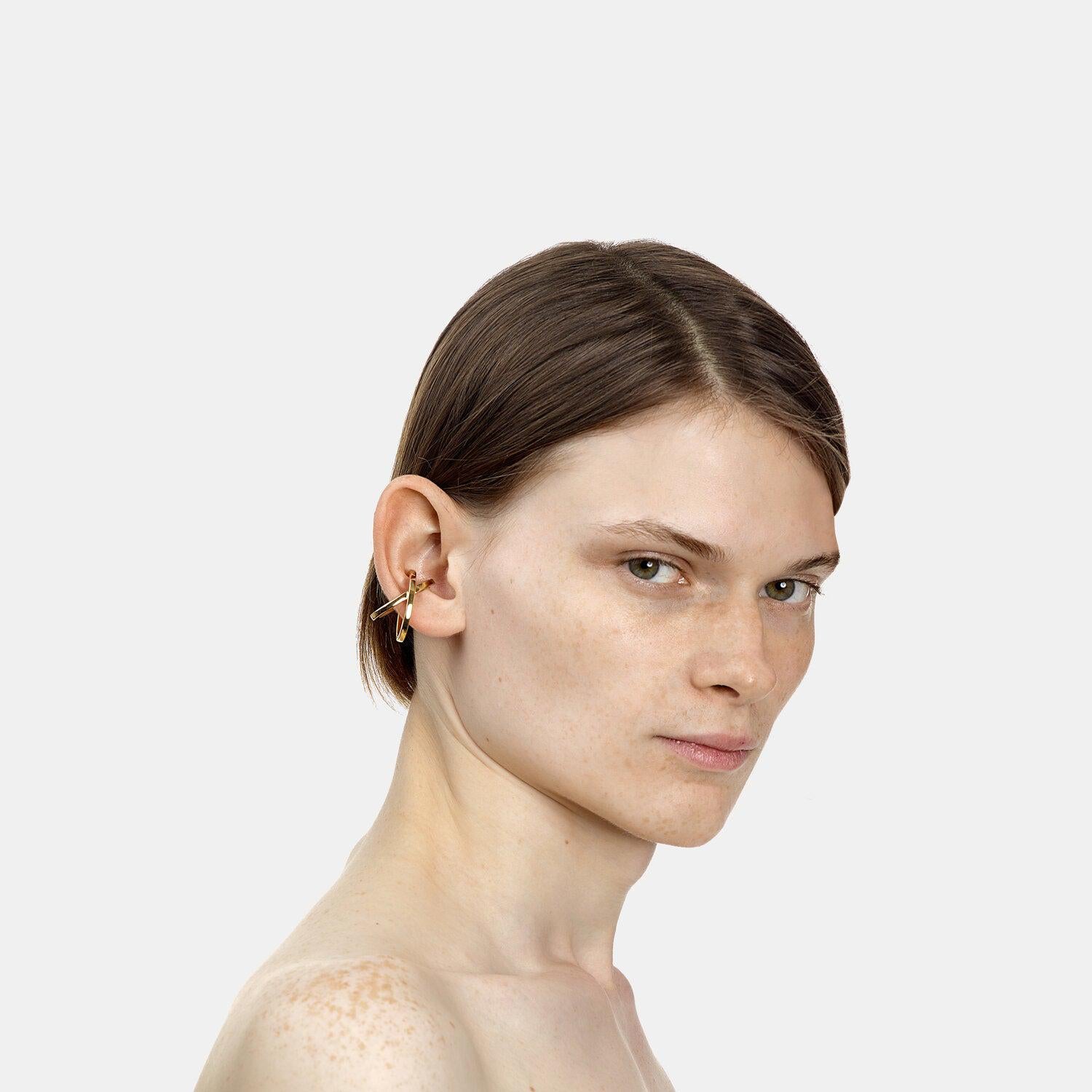 Space Ear Cuff - Gold Vermeil