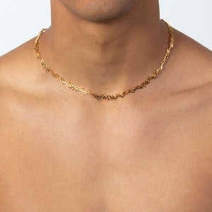 Tribal Choker – Gold Vermeil